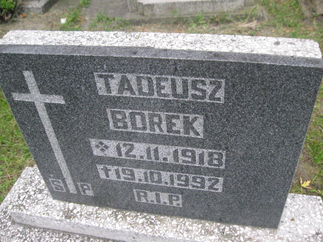 Tadeusz Borek 1918 Bytom - Grobonet - Wyszukiwarka osób pochowanych