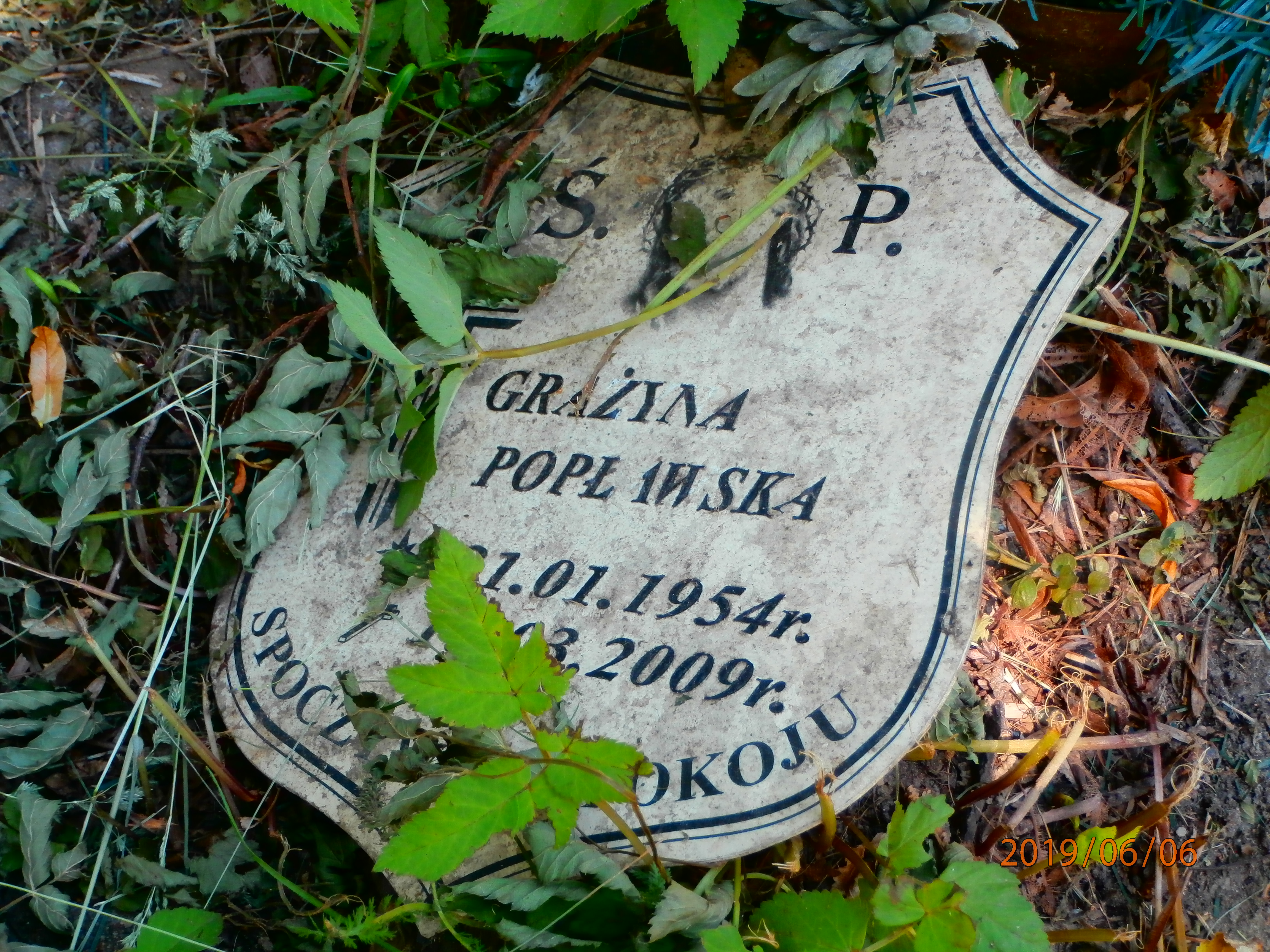 Grób Grażyna Popławska