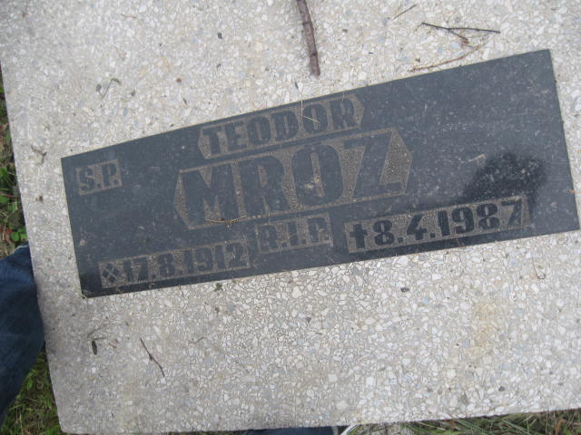Grób Teodor Mróz