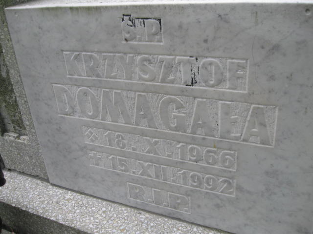 Krzysztof Domagała 1966 Bytom - Grobonet - Wyszukiwarka osób pochowanych