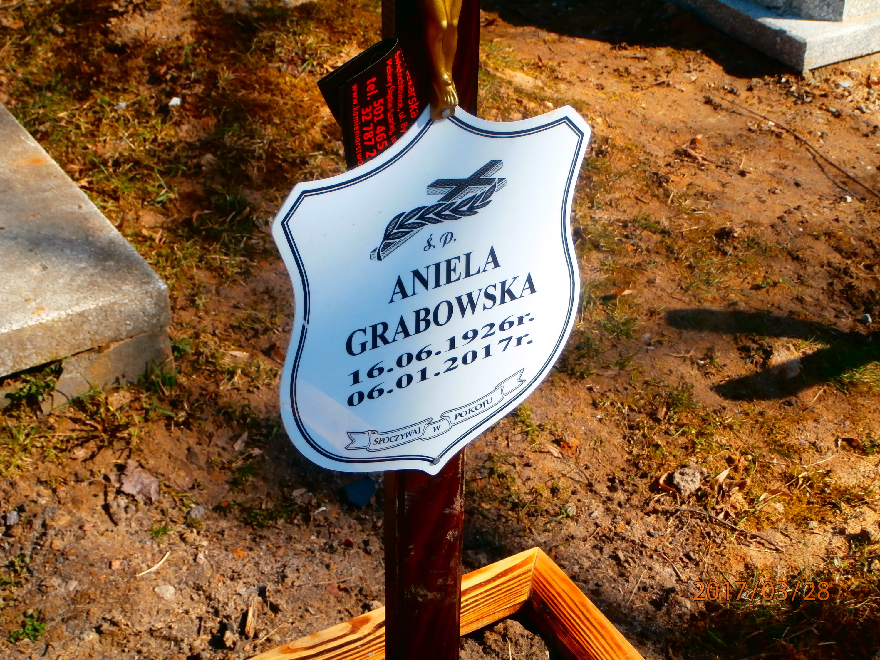 Aniela Grabowska 1926 Bytom - Grobonet - Wyszukiwarka osób pochowanych