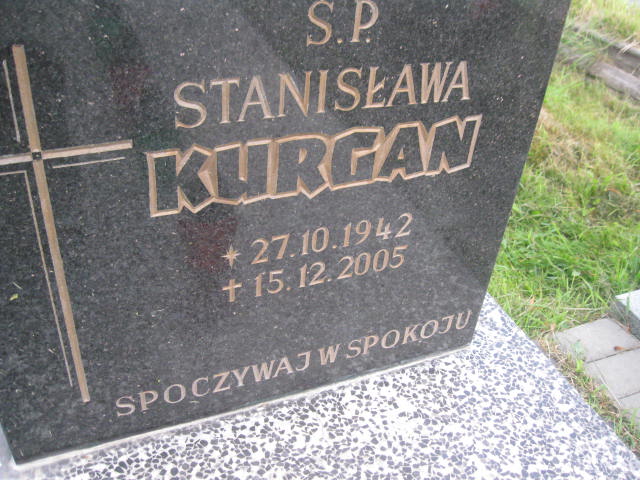 Stanisława Kurgan 1942 Bytom - Grobonet - Wyszukiwarka osób pochowanych