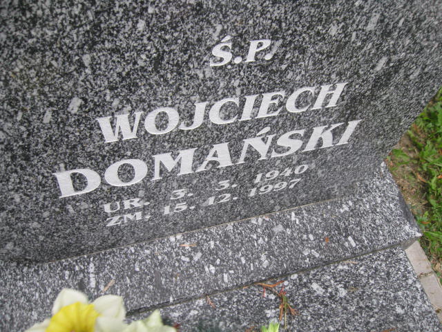Wojciech Domański 1940 Bytom - Grobonet - Wyszukiwarka osób pochowanych