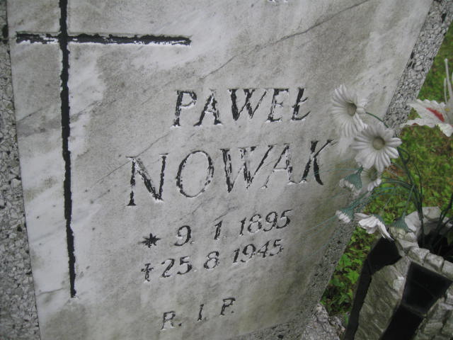 Paweł Nowak 1895 Bytom - Grobonet - Wyszukiwarka osób pochowanych