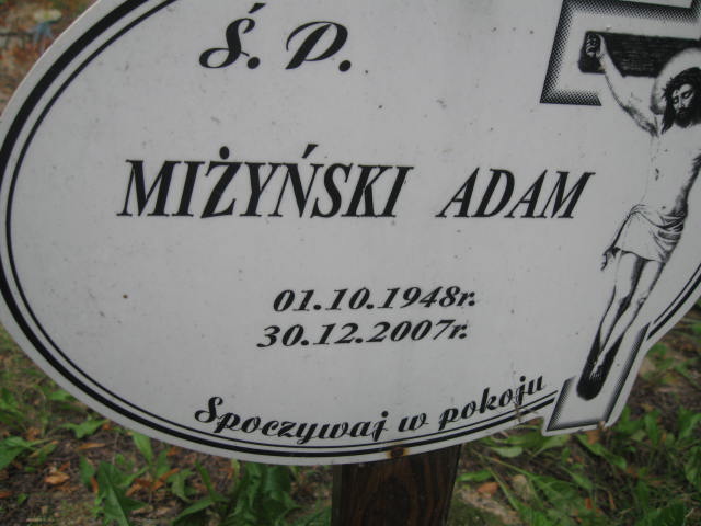 Grób Adam Miżyński