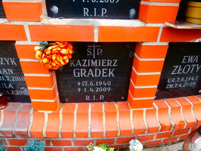 Grób Kazimierz Gradek