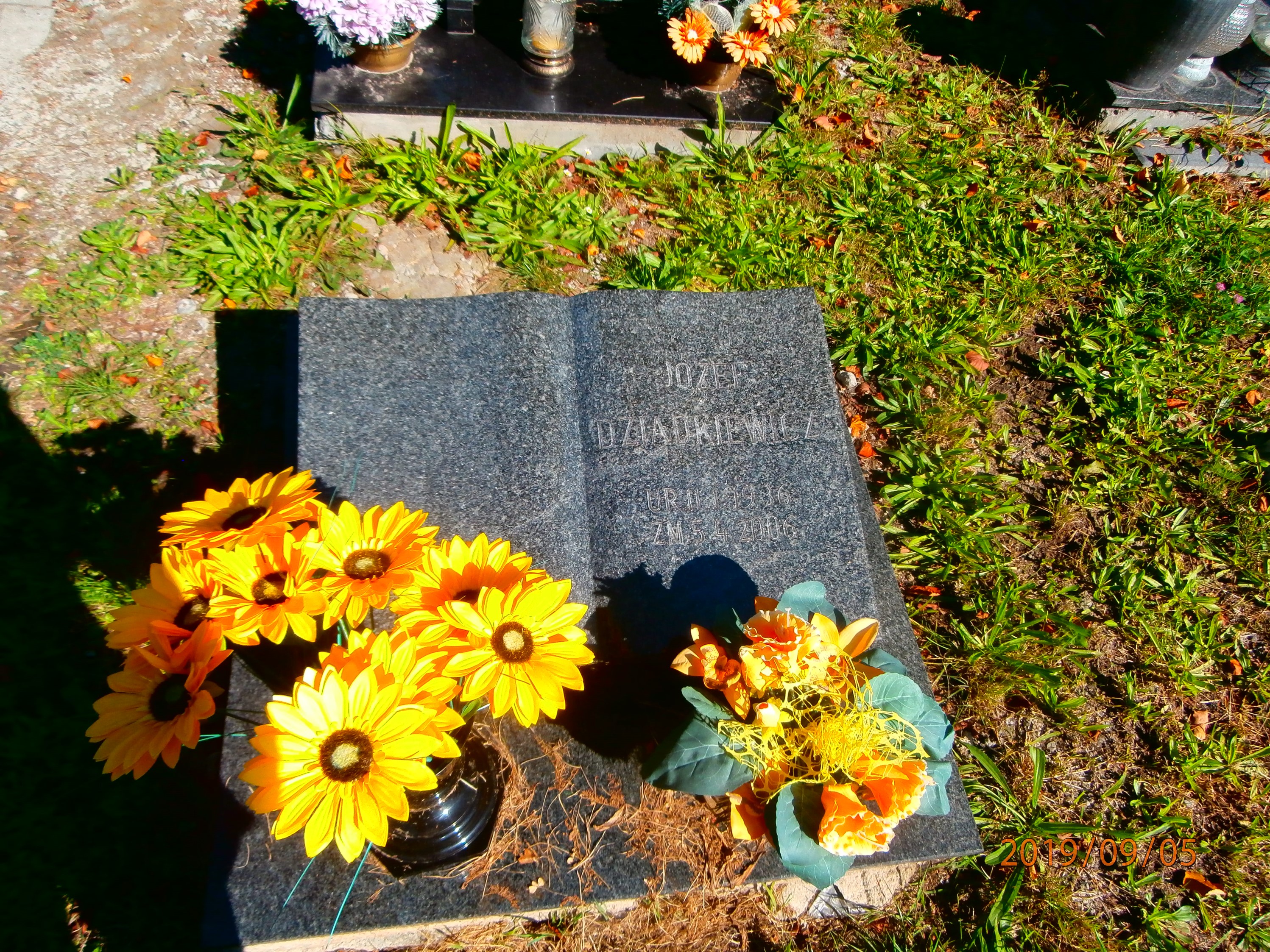 Józef Dziadkiewicz 1936 Bytom - Grobonet - Wyszukiwarka osób pochowanych