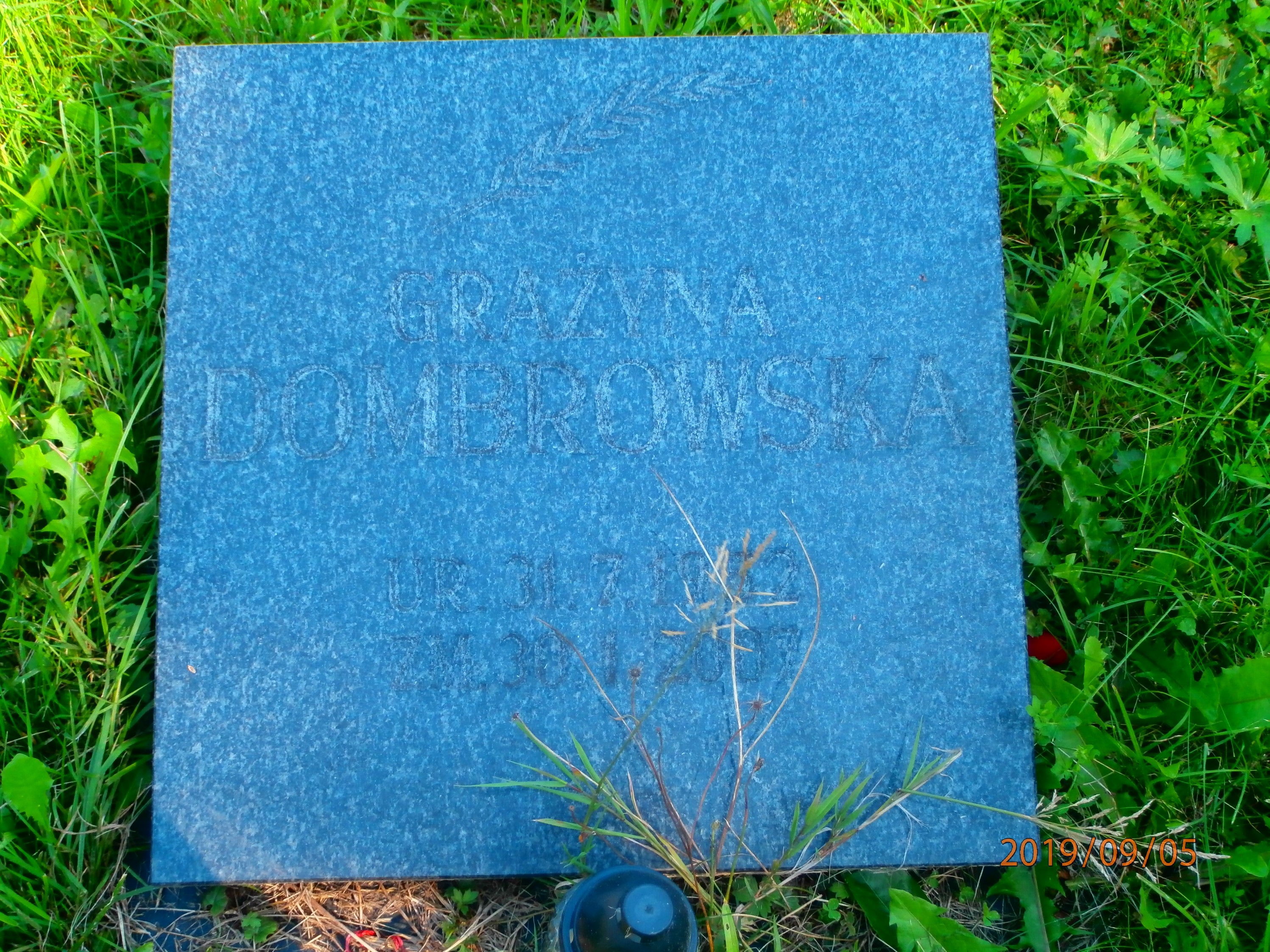 Grób Grażyna Dombrowska