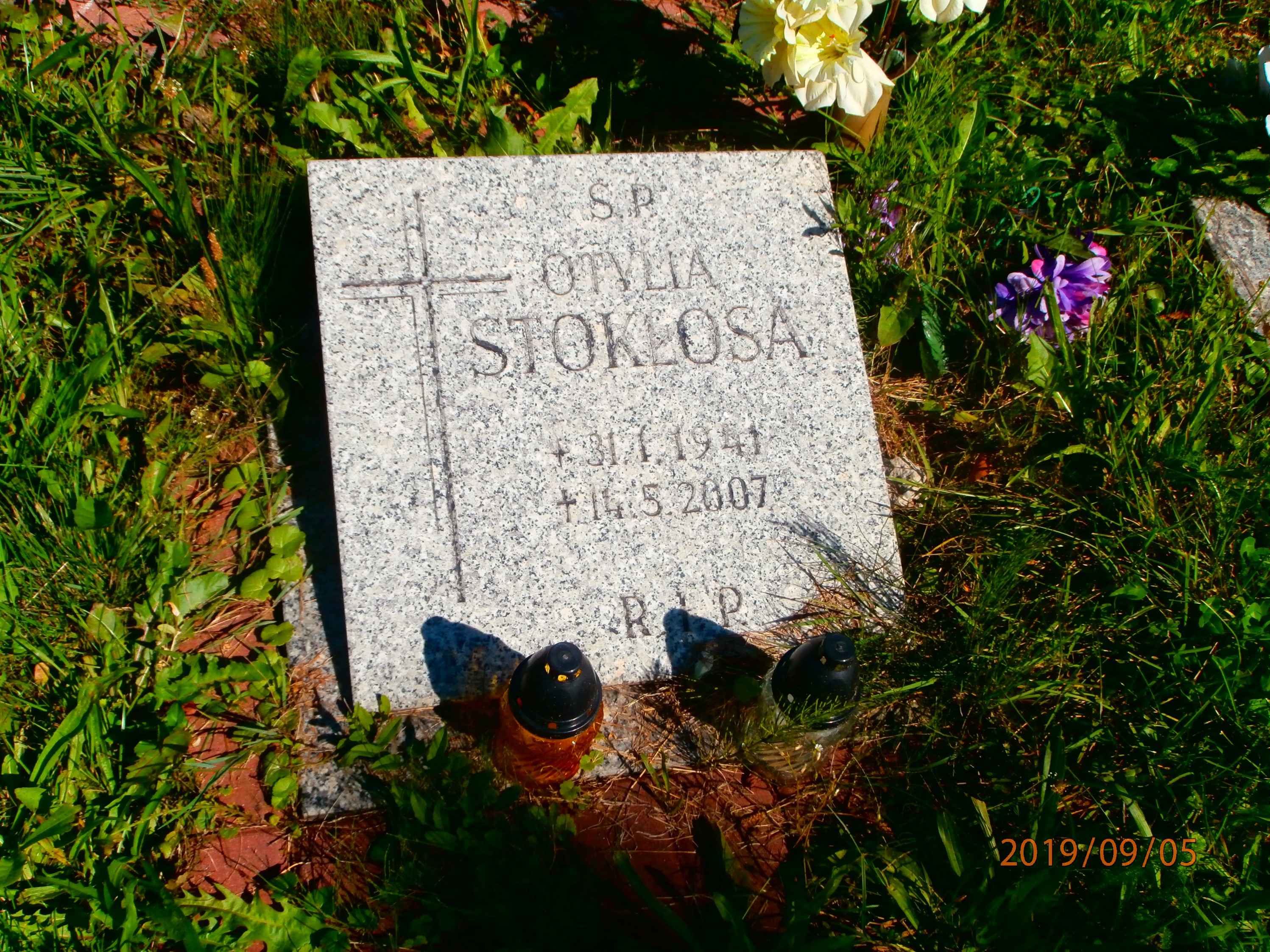 Grób Otylia Stokłosa