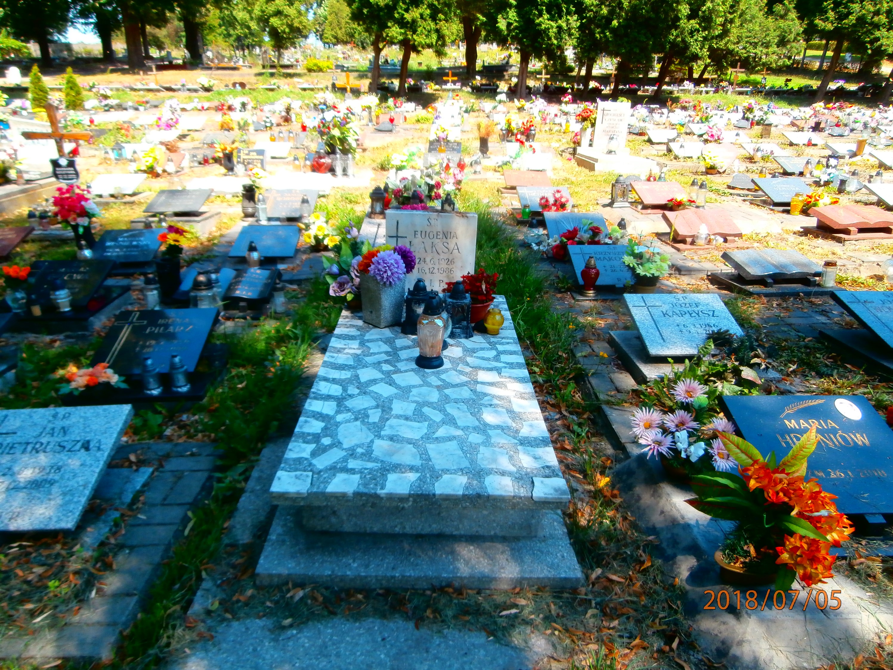 Eugenia Łaksa 1926 Bytom - Grobonet - Wyszukiwarka osób pochowanych