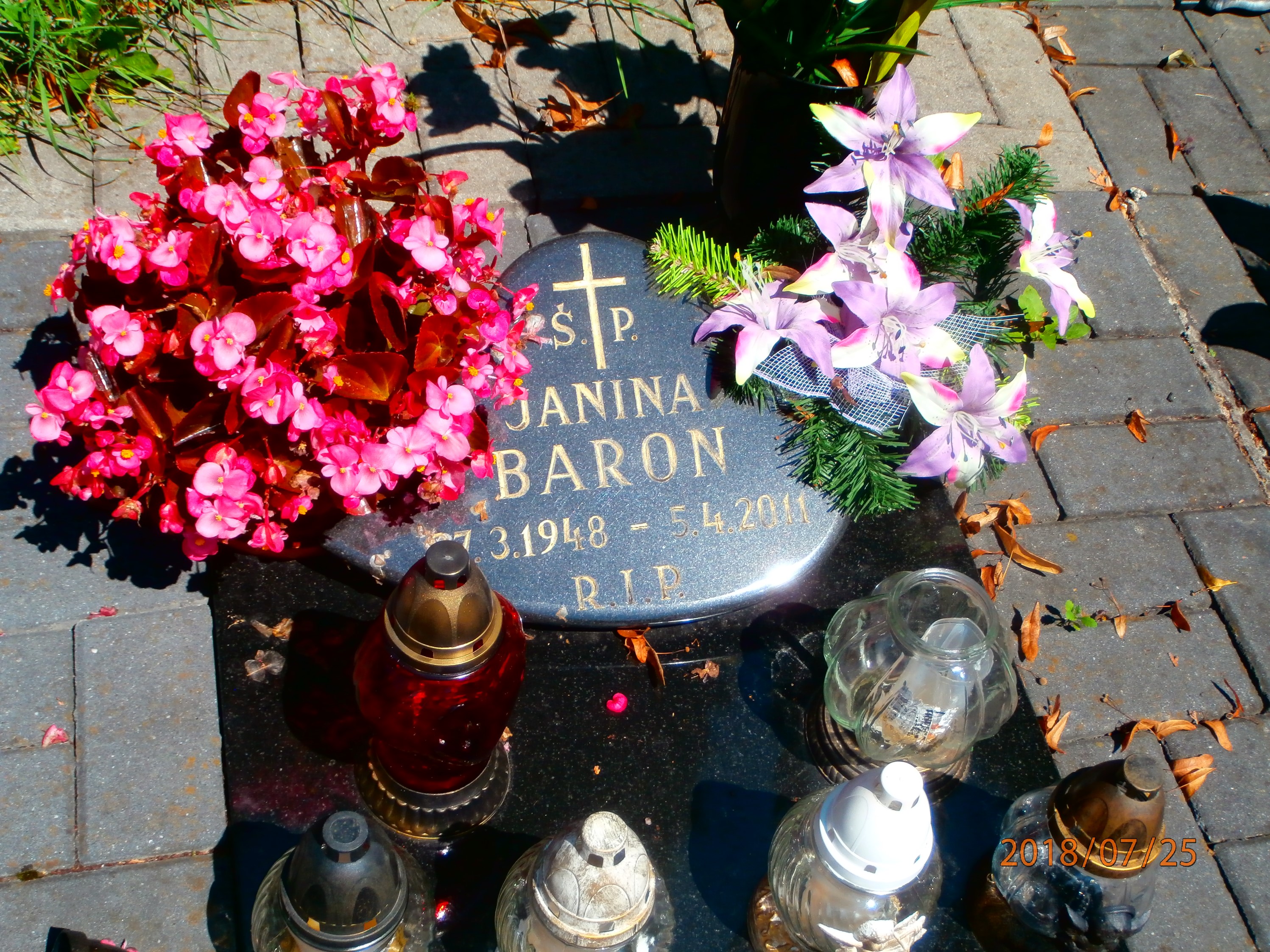 Janina Baron 1948 Bytom - Grobonet - Wyszukiwarka osób pochowanych