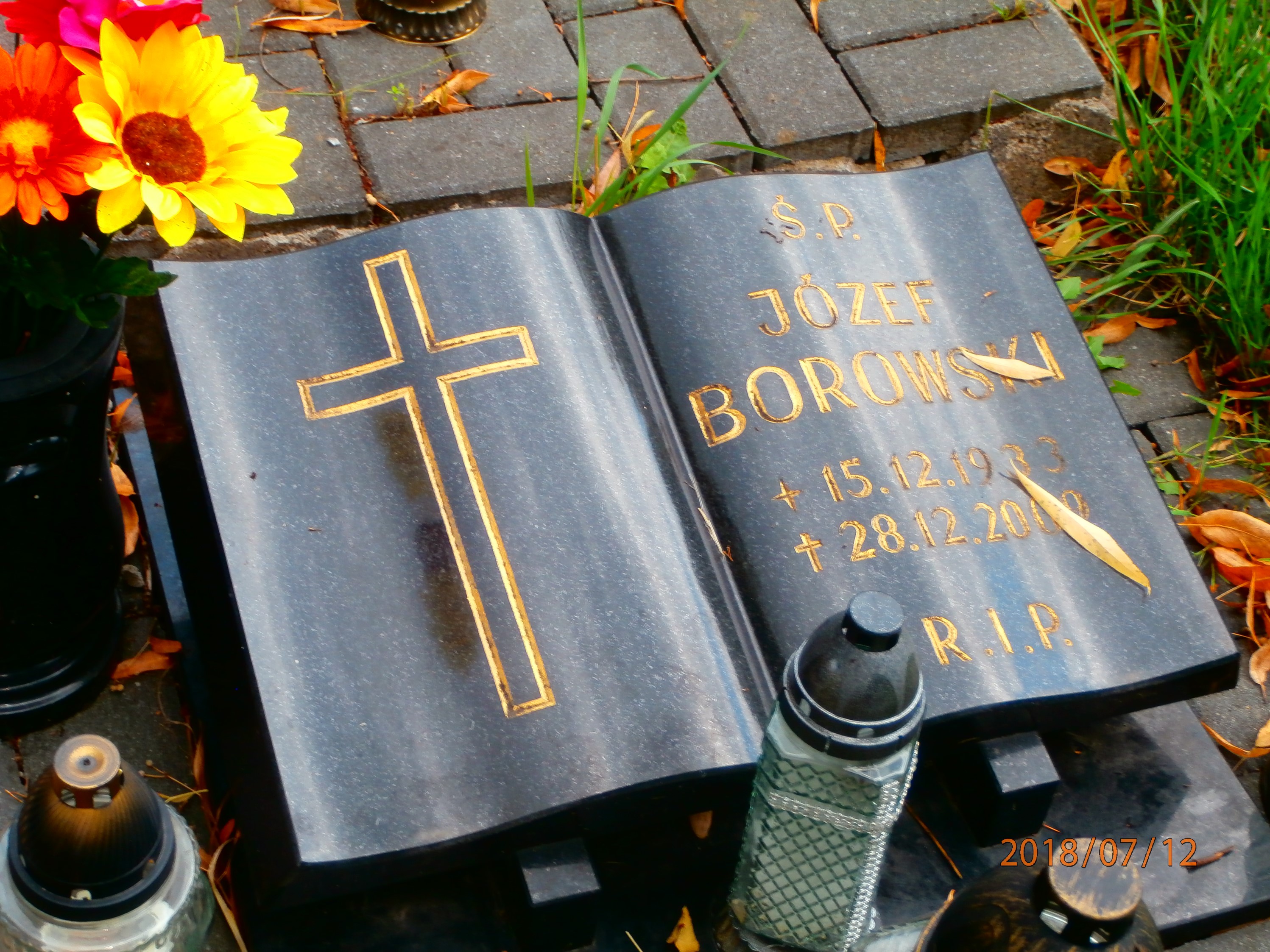 Józef Borowski 1933 Bytom - Grobonet - Wyszukiwarka osób pochowanych